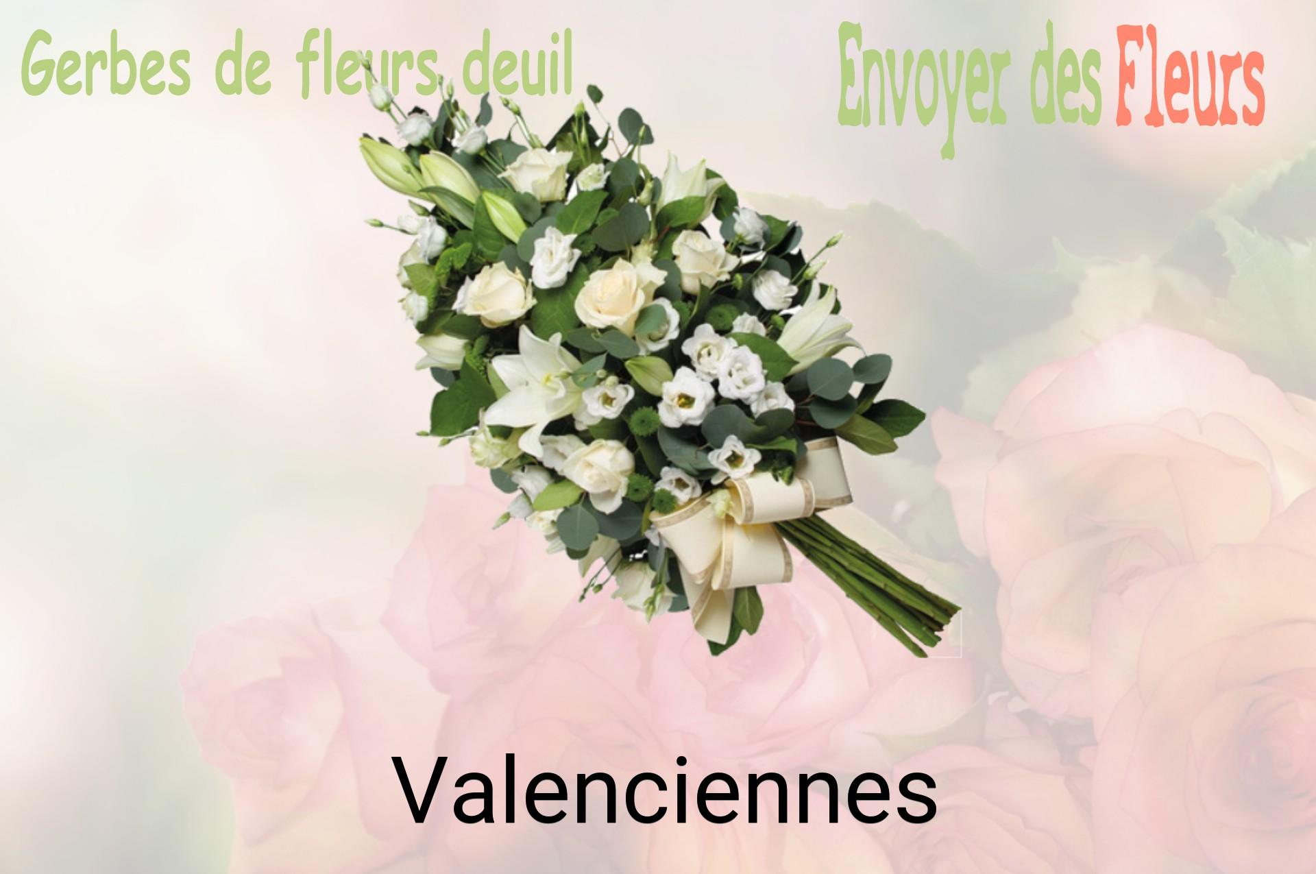 Gerbe de fleurs de deuil livrée à Valenciennes